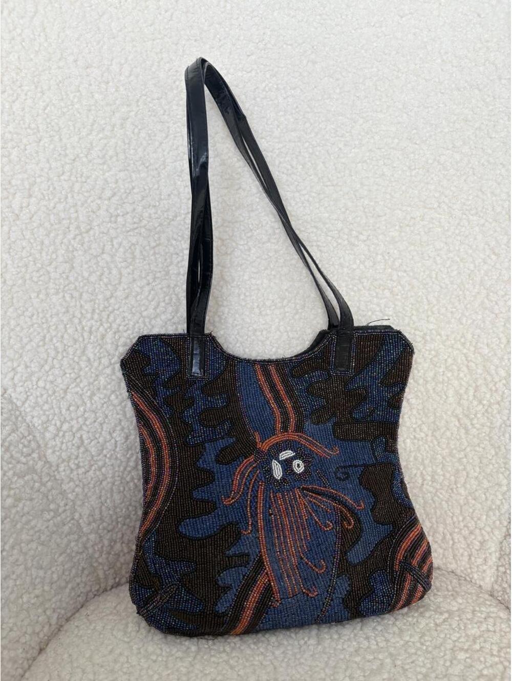 VINTAGE BEADED ART DECO HANDBAG